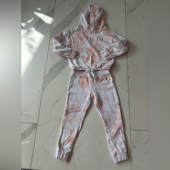 Guess Other - Guess Kids Pink and White Tie-Dye Set
